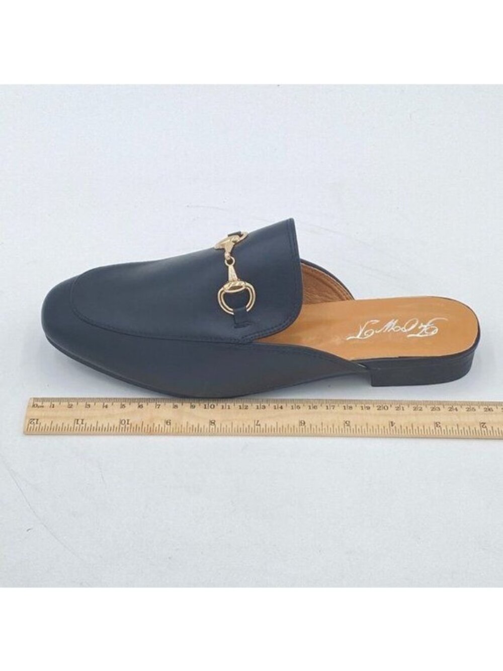 Women Fashion Sexy Closed Toe Flat Loafer, Low Heel Backless Sandals Slip on